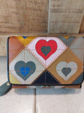 Portafoglio pelle multicolor S