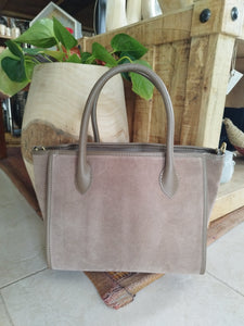 Borsa Dina in pelle camoscio