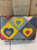 Portafoglio pelle multicolor S