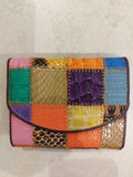 Portafoglio pelle multicolor S