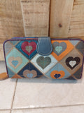 Portafoglio pelle multicolor  L